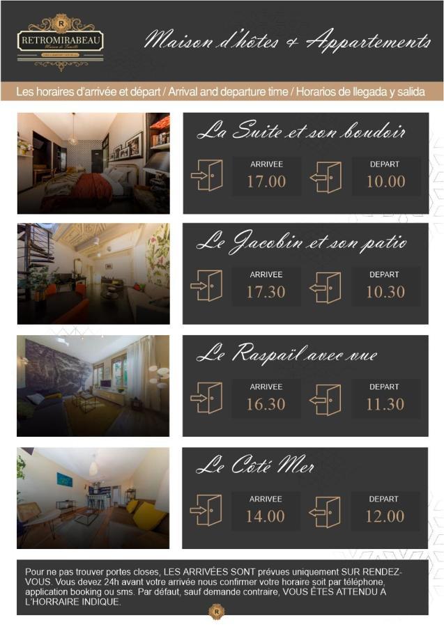 Retromirabeau - Chambre Suite & Appartements De Charme - Localisation Premium 纳博讷 外观 照片